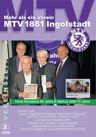 The incredible true story of supermodel athlete alica schmidt. Mtv Vereinszeitung 2 2018 By Mtv 1881 Ingolstadt Issuu