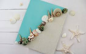 Sand Und Muschel Leinwand Kunst Kunst Leinwand Muschel Selbstgemachte Leinwandkunst Basteln Mit Muscheln Leinwand Selber Gestalten