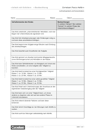 Hier könnt ihr euch kostenlos einen kalender 2020 oder die folgenden jahre online gestalten und ausdrucken. Beobachtungsbogen Zu Aufmerksamkeit Und Konzentration Von Schulern Editierbare Kopiervorlage Cornelsen