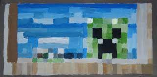 Easy artist to work with. Creeper Minecraft Painting Jamie Hayes Paintings Prints Childrens Art Other Childrens Art Artpal