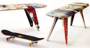 There are different intriguing designs you are going to. Recycled Skateboard Furniture Skate Or Design