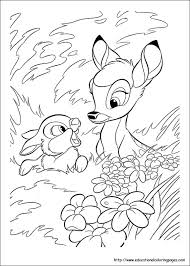 Bambi characters coloring pages see more images here : Bambi Coloring Pages Educational Fun Kids Coloring Pages And Preschool Skills Worksheets