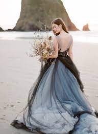 Black Tulle Wedding Dress Black Tulle Wedding Dress Blue Lace Wedding Dress Black Wedding Gowns