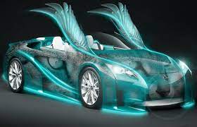 Download Wallpaper Neon Car Wings Free Desktop Wallpaper In The Resolution 3500x2246 Picture 287400 Cool Car Wallpapers Hd Cool Wallpapers Cars Neon Car