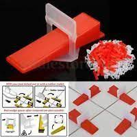 600 Tile Leveling System 400 Clips 200 Wedges Tile Leveler Spacers Lippage Tile Leveling System Flooring Tools Plastic Tile