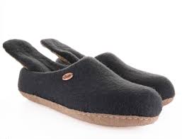 Die orthopädische funktion der einlage hängt weitgehend auch von den getragenen schuhen ab. Woolfit Vario Graphit Handgefilzte Pantoffeln Mit Filz Einlagen