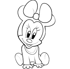 Baby Minnie Mouse Coloring Pages At Getdrawings Free Download