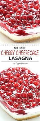 Dessert Lasagna With Graham Cracker Crust Cream Cheese Filling Pecans And Cherry Pie Topping Desserts Fun Cheesecake Recipes No Bake Cherry Cheesecake