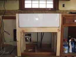 Do you need help making a decision? Reconstructed Cabinet To Support Apron Front Sink Simple Beautiful Home Kitchen Planning Farmhouse Sink Installation Diy Kitchen Sink Cabinet Farm Sink