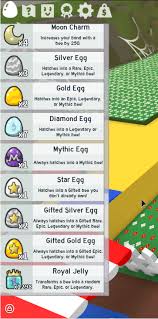 How many types of eggs are there in bee swarm? Behold My Egg Collection Now I Only Need The Gifted Diamond Egg But Its Still A Looong Way Until I Get One Beeswarmsimulator