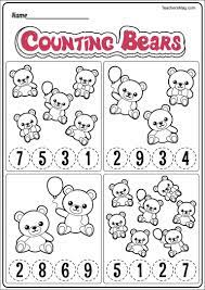 Free Bear Themed Printable Worksheets Teachersmag Com Bear Theme Preschool Shape Worksheets For Preschool Preschool Worksheets