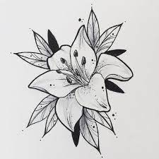 Tatowierung Durch Castillo Dario Tattoo Idees Flowertattoos Flower Tattoos Designs Castillodario Des Flower Drawing Easy Flower Drawings Flower Sketches