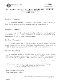 Olimpiadă cu probleme, anul acesta, la matematică. Ogeometrie Olimpiada De Matematica A Satelor Din Romania Etapa Judeteana Talmaciu 09 03 2019