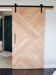 Geometric White Oak Door Walston Door Company N Kansas City Mo In 2020 Garage Door Design Modern Sliding Doors Contemporary Barn