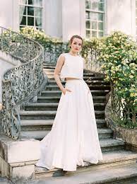 Today S Modern Becomes Tomorrow S Classic Once Wed Modern Bridal Dress Simple Wedding Gowns Modern Wedding Gown