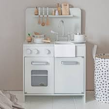 Wooden Toy Kitchen Mint Grey Play In 2020 Wooden Toy Kitchen Toy Kitchen Wooden Play Kitchen