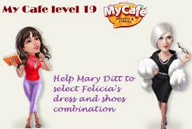 They consist of drink machines, display cases, refrigerators, freezers, dispensers, topping containers and special items. My Cafe Level 19 Falicia S Dress And Shoe Answer And Story Knowledgebear
