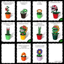 10 Super Mario Bros Figures In Pots Pixel Beads Handmade Toy 8 Bit Decoration Perler Bead Mario Super Mario Mario Bros