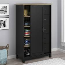 Black closet illustrations & vectors. Storage Cabinet Black And Oak Carver Gentleman S Chest 5991196comuk By Dorel