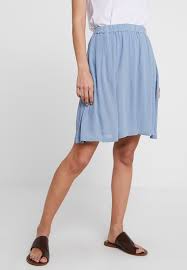 Kadaluz Anna Skirt A Line Skjort Faded Denim Zalando No Jupe Trapeze Jupe Mini Jupe