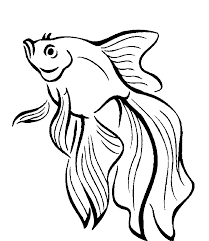 Gambar ikan cupang kartun hitam putih. Lukisan Ikan Cupang Hitam Putih Cikimm Com