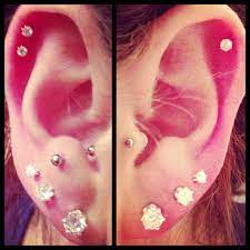 I Love The Double Cartilage 3 Cool Ear Piercings Multiple Ear Piercings Cute Piercings