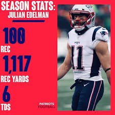 Find detailed julian edelman stats on foxsports.com. Julian Edelman Season Stats Edelman Did Not Disappoint This Season Posting A Spectacular 1 000 Yard Season Julian Edelman New England Patriots Football Memes