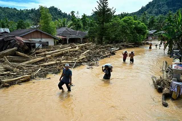 Banjir Sumatra: Warga meninggal saat rebutan beras bantuan banjir di Tapanuli Tengah - BBC News Indonesia