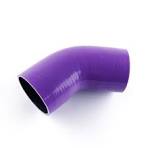 Purple 3 1/2" 89mm 45 Degree Silicone Hose Intercooler Coupler Pipe Turbo  Tube
