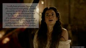 I really hate princess Nympho, she represents...