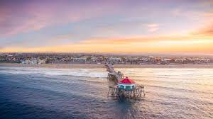 The huntington beach pier is a municipal pier located in huntington beach, california, at the west end of main street and west of pacific co. Huntington Beach Pier