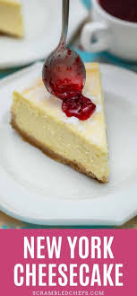 Follow This Easy Recipe To Create The Ultimate New York Style Cheesecake Thick Dense Rich And Creamy In 2020 Cheesecake Recipes Favorite Dessert Recipes Cheesecake