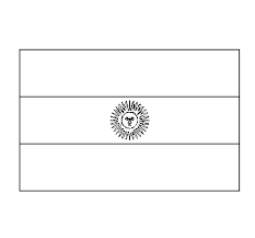 Pintamos banderas argentinas para el 20 de junio: Dibujo De Argentina Para Colorear Dibujos Net