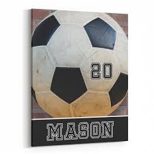 Add pattern and style to walls faster than ever before with our contact paper. Soccer Decor Canvas Art Personalized Bedroom Sports Theme Print