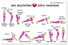 wallet card sun salutation guide