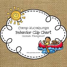 summer freebie camp kucaibunga behavior clip chart