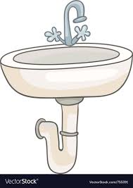 washroom sink royalty free vector image