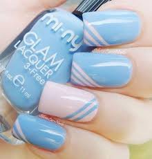 Flowers nail art floral blue pink purple white dotted inspired dress. 65 Most Stylish Light Blue Nail Art Designs
