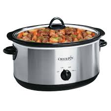 How to use crock in a sentence. Crock Pot 7 Qt Manual Stainless Steel Slow Cooker With Glass Lid Scv700 Ss The Home Depot
