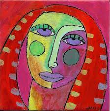 If you're working with an old kitchen and a small budget, this post will hopefully leave you with tons of ideas. Hand Painted Ceramic Art Tile Abstract Portrait Of By Jackieludtke 40 00 Tile Art Abstract Portrait Art