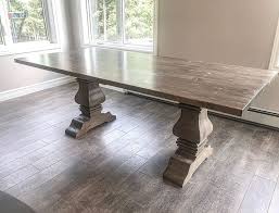 Diy Trestle Table Pedestal Table Diy Diy Dining Room Table Dining Table Bases