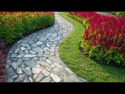 A french drain is an underground trench filled with stones and topped with sand and can even be covered with lawn, shrubs, or a flower bed. 15 Garden Path Ideas With Stepping Stones Youtube