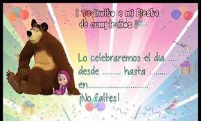 Cumpleanos Tarjetas De Cumpleanos Para Imprimir Hacer Tarjetas De Cumpleanos Masha Y El Oso (8 por hoja a4) * los. tarjetas de cumpleanos para imprimir