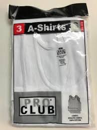 details about 3 new proclub mens a shirts white tank top undershirts pro club small 7xl 3pc