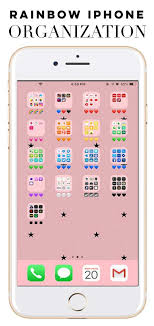 Rainbow Iphone Organization Organize Apps On Iphone Organization Apps Iphone Organization