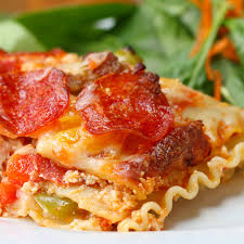 pizza lasagna recipe by tasty