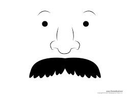 Printable mustache templates for kids. Printable Mustache Templates Mustaches For Kids