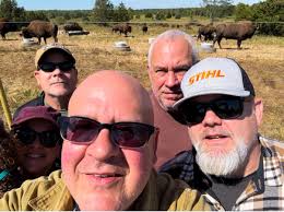 The Veteran team from AgrAbility and Indiana AgVets — Joe, Kimber, and  Darin — had the privilege of visiting Doug Weddle at Valley Bison LLC, a  Veteran-owned and operated bison farm in