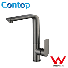 China Australian Approval Brushed Gun Metal Kitchen Faucet China Faucet Watermark Faucet