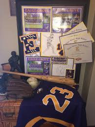 Coles Baseball Themed Graduation Party Display Of Baseball Letter Jersey And Early Artwork Sports Decorations Graduation Party Baseball Letters